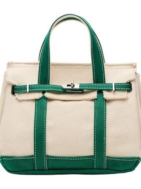 Sunwin Madaket Mini Classic Tote Kelly Green Natural